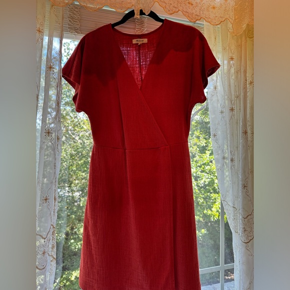 Madewell Mini Red Dress - Picture 1 of 2